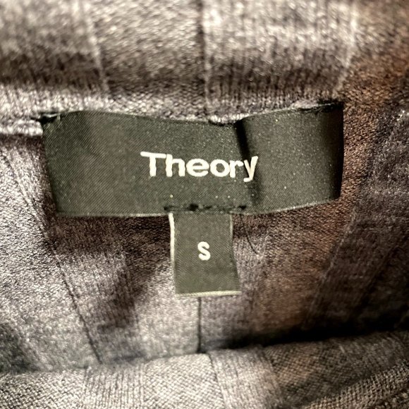 Theory Wide-Ribbed Mock Neck Merino Wool Sweater - Picture 4 of 5